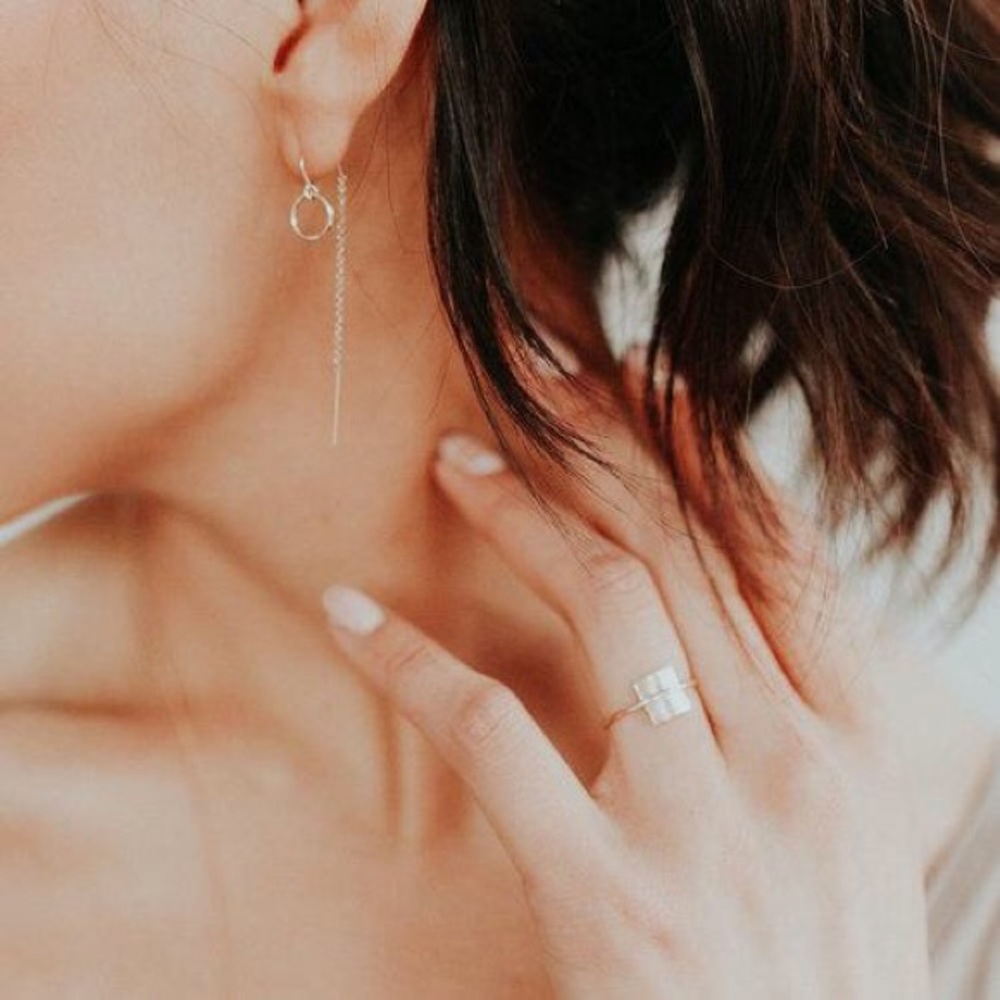 “Warp” square ring by Favor jewelry